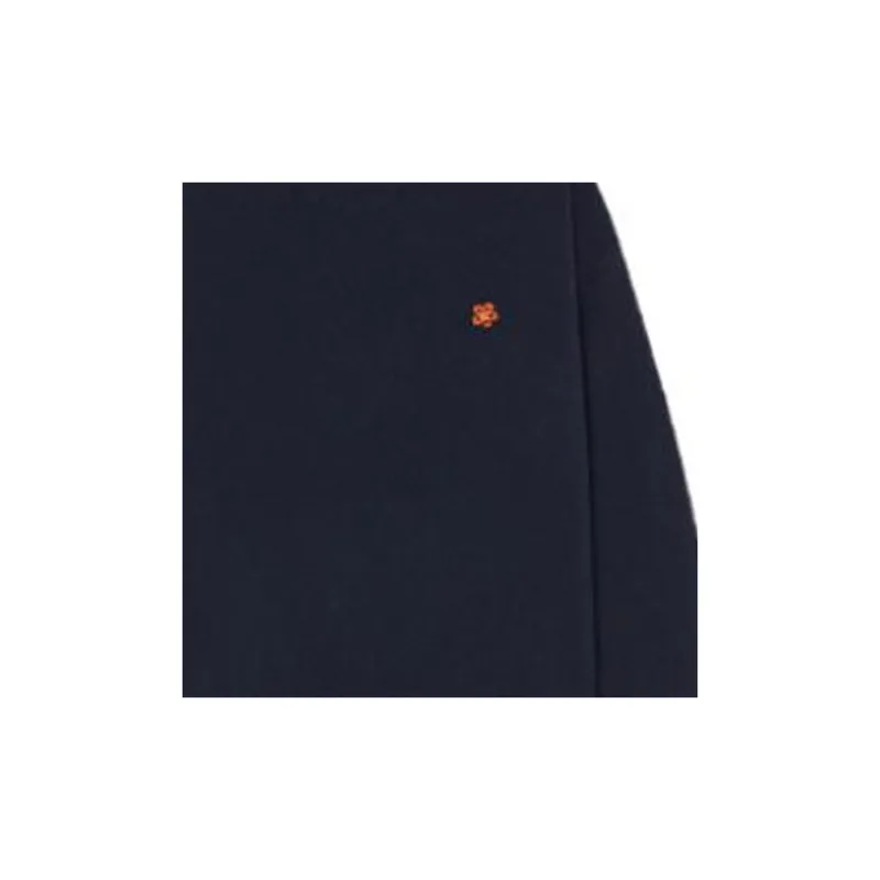 KENZO Logo Intarsia Crewneck Mini Knitted Dress-2