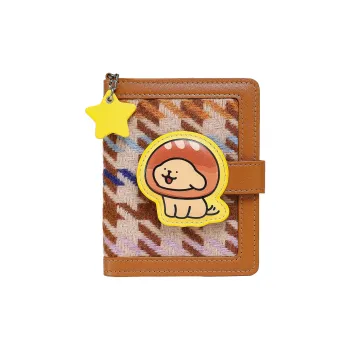 TOUTOU Maltese Fabric Wallet Regular Women's Sugar Needle Brown