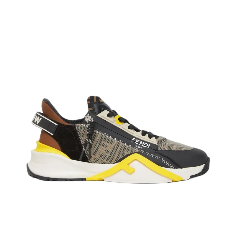 FENDI Flow Lace Up Sneakers-1