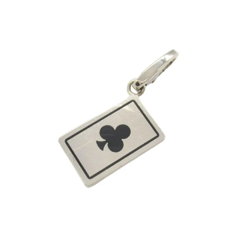 Cartier 2010s 18kt White Gold Double C Charm Pendant-0