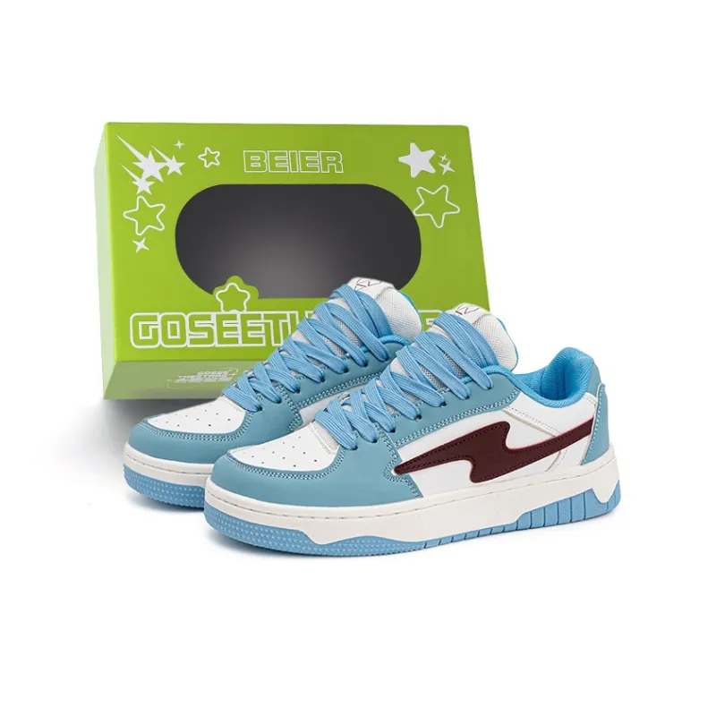 BEIER Lightning Youth Classic Abrasion Resistant Lightweight And Breathable Low Top Skateboard Shoes Unisex-59