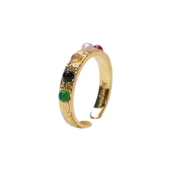 Sundanese 18K Gold Plated Copper Rings Women's Gold