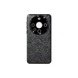 [Pitch Black]Dragon Pattern Vegan Leather-with Built-in Camera Protector