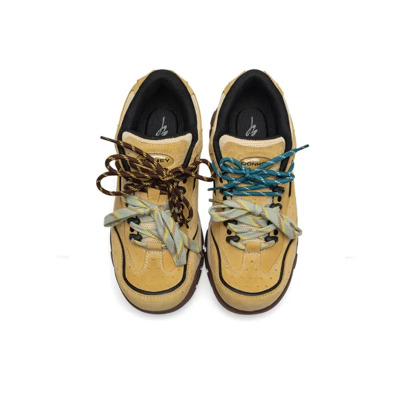 Mule Donkey Lightweight Height Increasing Low Top Casual Shoes Unisex Ginger Yellow-4