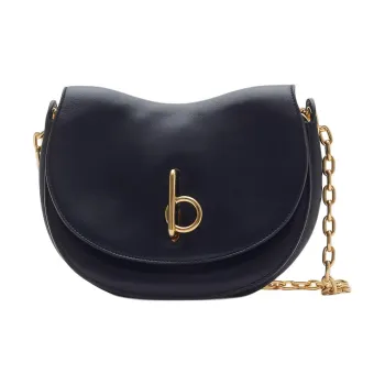 Burberry Cow Leather Crossbody Bag Shoulder Bag Women's Indigo