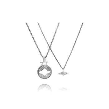Ah Bo Ci De 925 Sterling Silver Necklaces Unisex