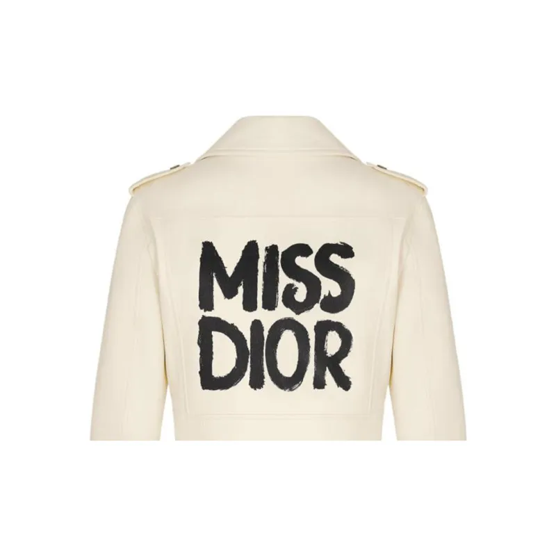 DIOR SS24 Leather Jacket Women's White-4