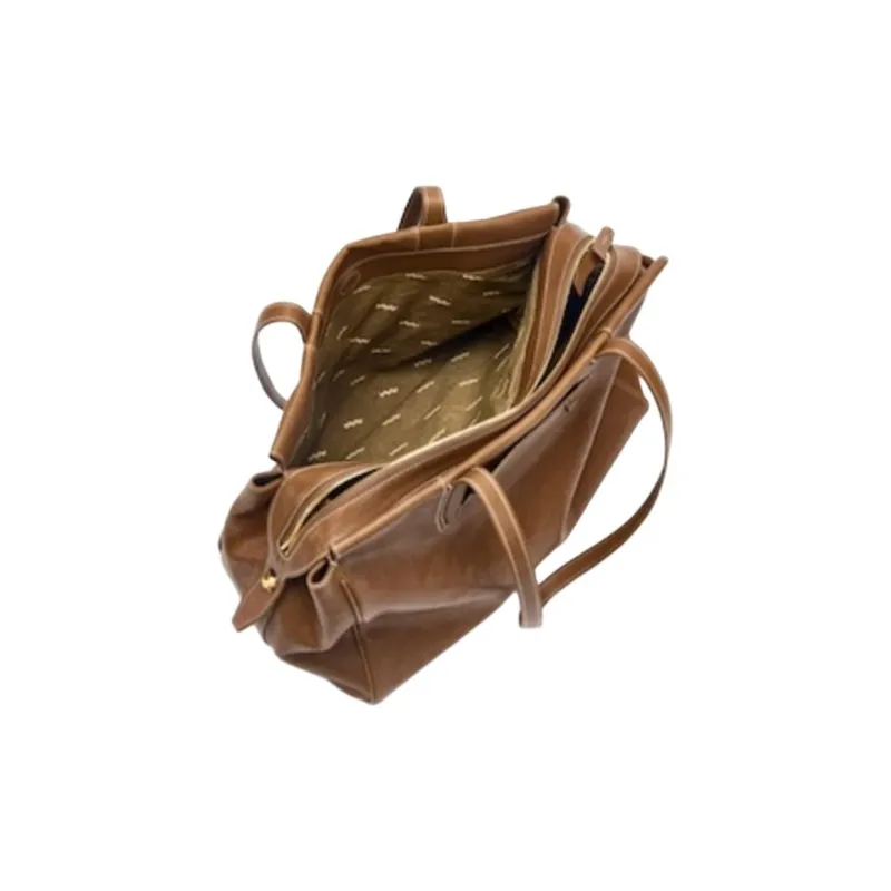 Songmont Cow Leather Travel Bag, Shoulder Bag Medium Size Unisex-1