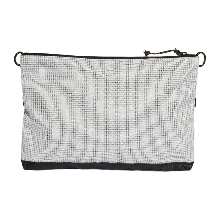 Adidas Fabric Crossbody Bag Shoulder Bag Unisex Symbol Gray & Black-2