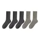 5 Pack (Dark Gray 3+Light Green 2)