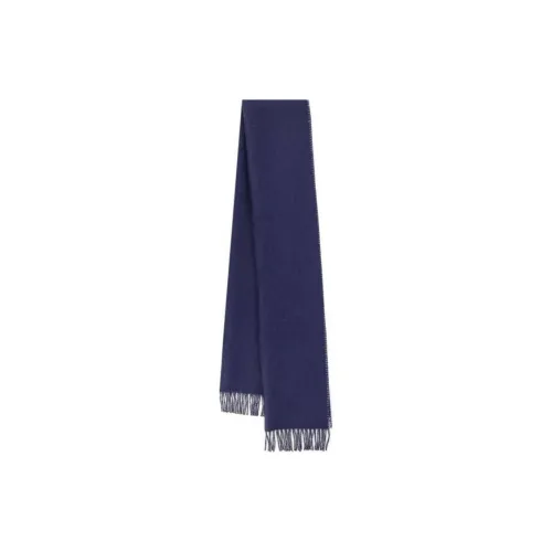 DIOR Wool Cashmere Scarves Men's Blue
