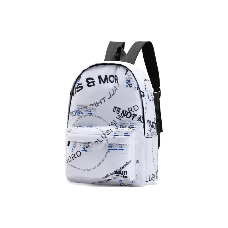 Soundbyte Polyester Students Backpack Regular Unisex White-9