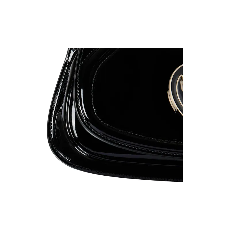 GUCCI Blondie Patent Leather Crossbody Bag, Shoulder Bag Trumpets Women's Black-6