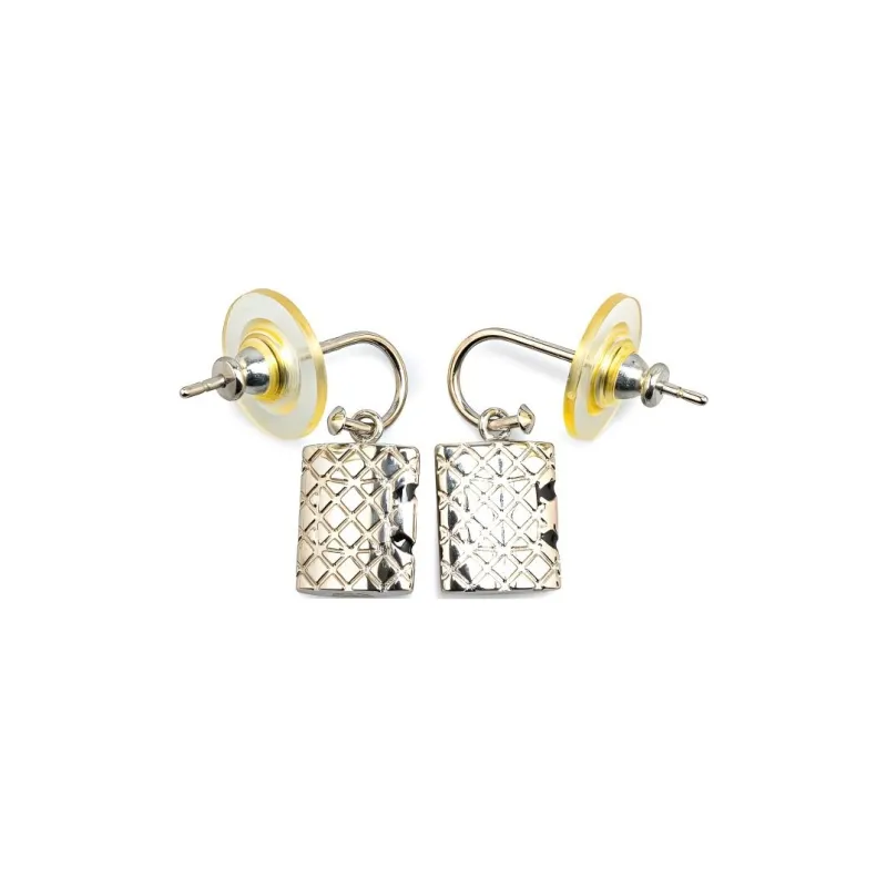 CHANEL 2005 Cambon Ligne Pushback Costume Earrings-0
