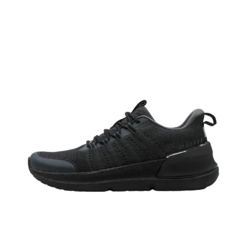 FREE TIE Breathable And Lightweight Low Top Running Shoes Men's Black-0
