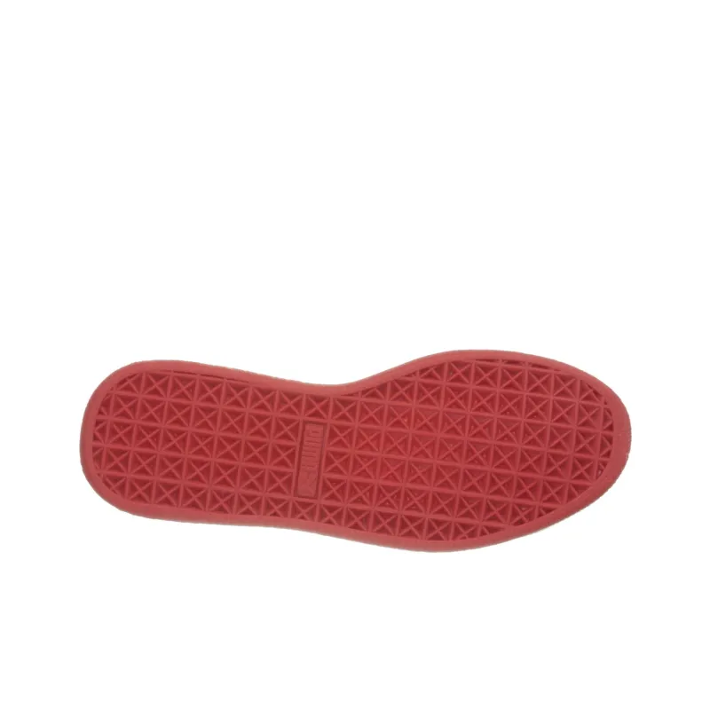 PUMA Basket Slip Resistant Cushioning Wear Resistant Low Top Skateboard Shoes Women's Red-4