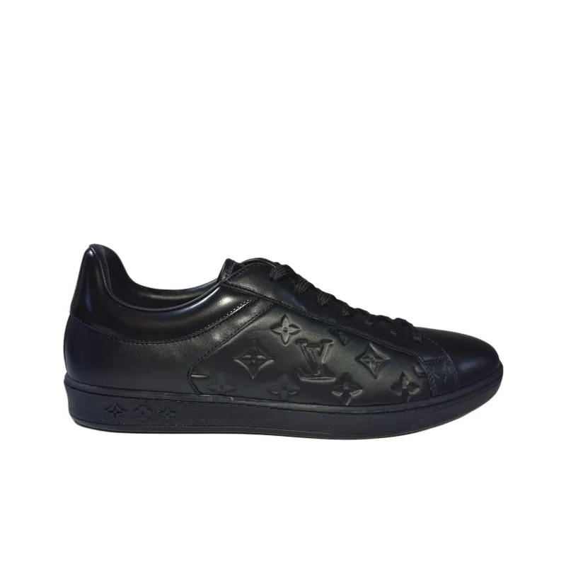 LOUIS VUITTON Luxembourg Low Top Skateboard Shoes Men's Black-1