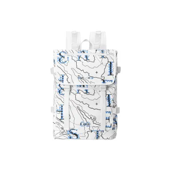 8atheist Polyester Backpack Regular Unisex White