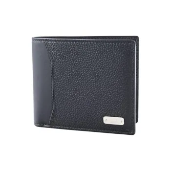 Dunhill Grained Calfskin Wallet Men's Black