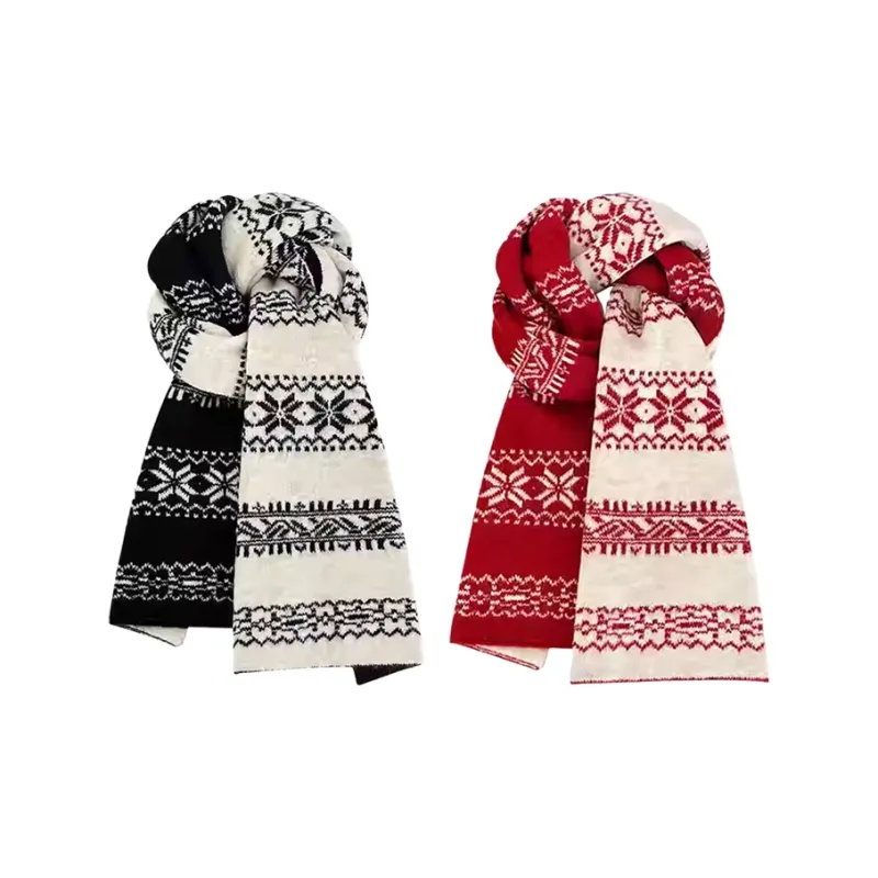 CARTELO Rabbit Fur Knit Scarves Unisex Gift Box Set-10