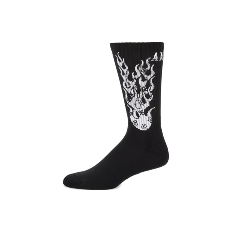 AMIRI Mid-Calf Socks Men's 1 Pack Black-0