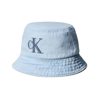 CALVIN KLEIN Cotton Bucket Hats Unisex Light Blue