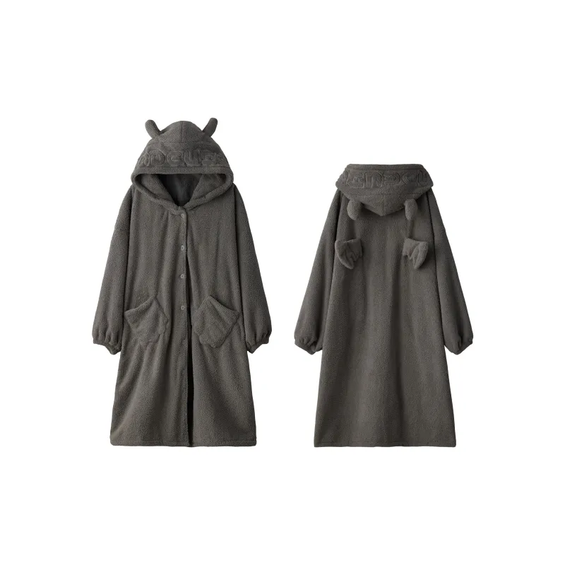 Jovini Bath Robes Women's Dark Gray-0