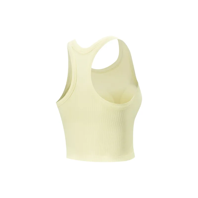 LiNing Fitness Series Sport Vests Women's Light Yellow-1