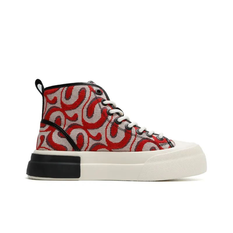 Kemaron Durable Lightweight And Breathable High-Top Skateboard Shoes Men's-8