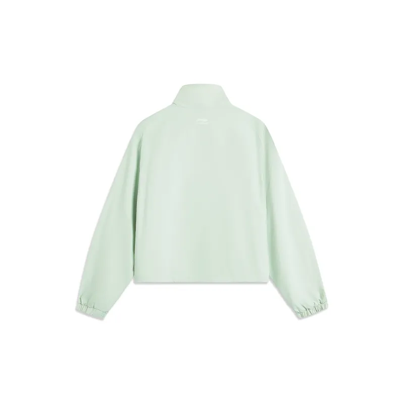 LiNing Sports Life Collection Trench Coat Women's Ice Cream Green-1