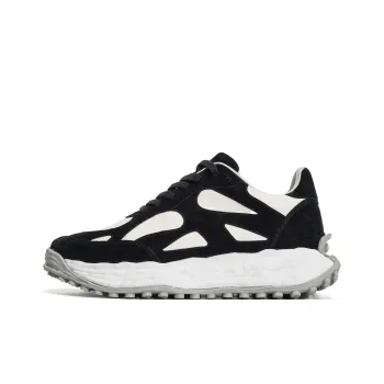CROOKED CARD Slip Resistant, Abrasion Resistant, Lightweight Low Top Casual Shoes Unisex Black White