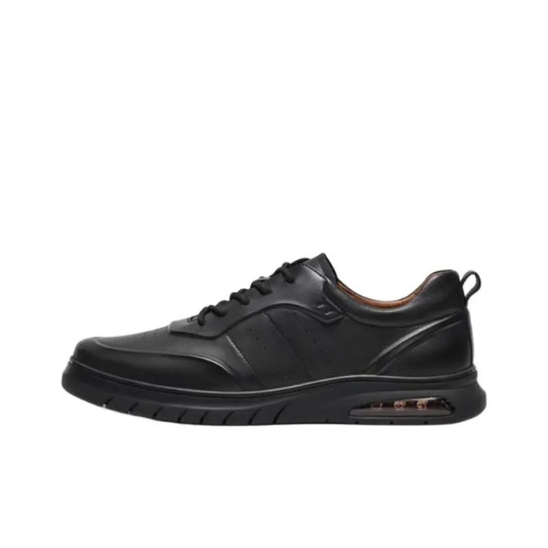 Hush Puppies Smart Slip-Resistant Low-Top Casual Shoes Men's Black-0