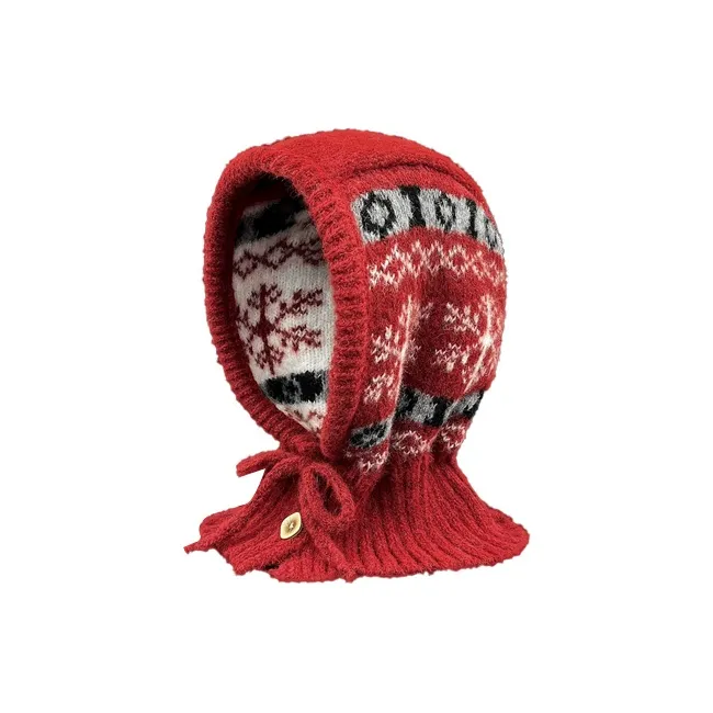 MUSTKOO Plush Yarn Beanie Women's-9