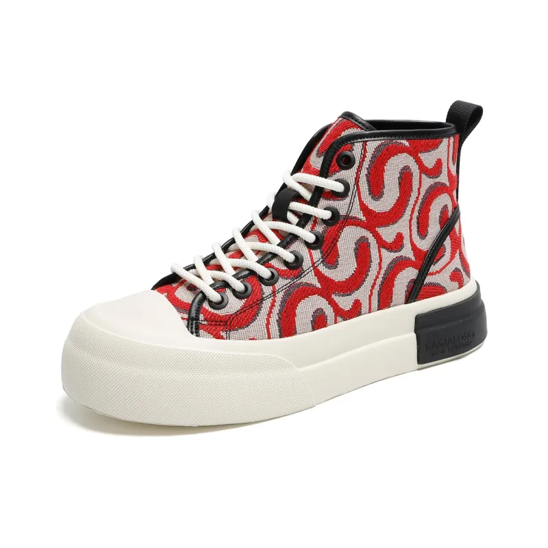Kemaron Durable Lightweight And Breathable High-Top Skateboard Shoes Men's-9