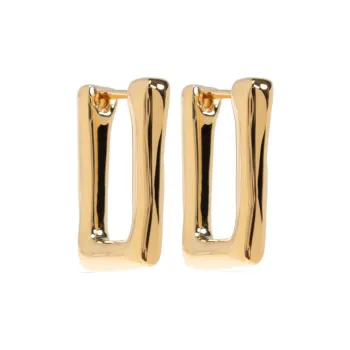 JIL SANDER Rectangular Hoop Earrings