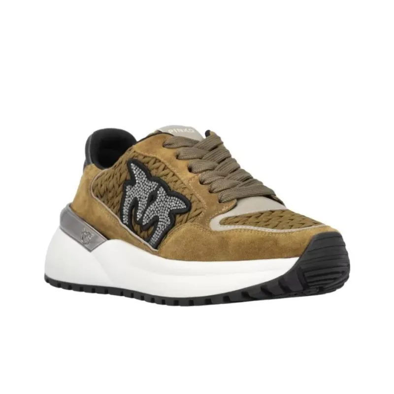 PINKO Gem 07 Lace Up Sneakers Women's-2