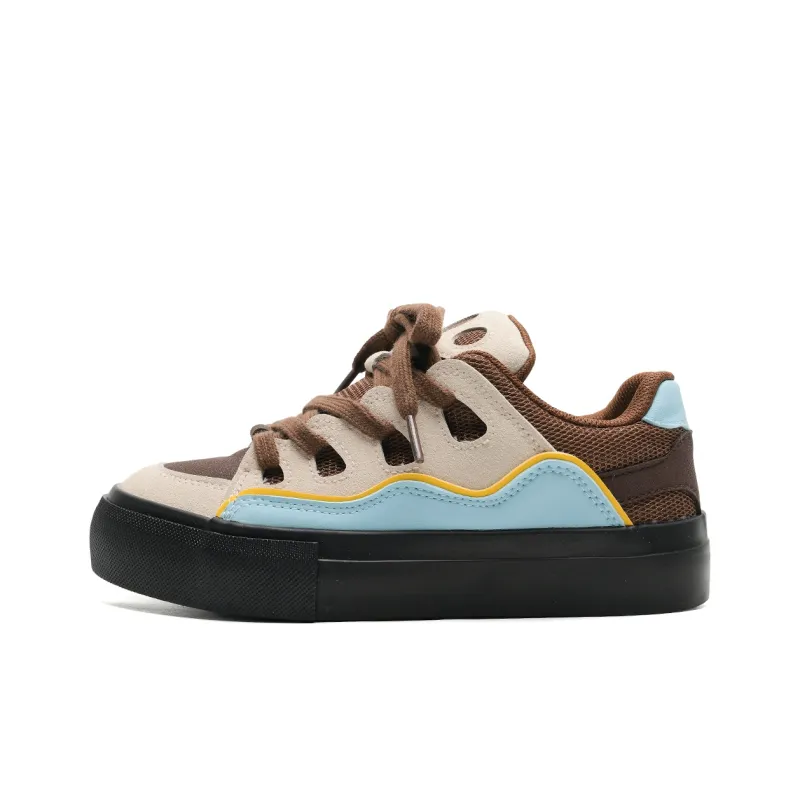 Anime Story Slip Resistant, Abrasion Resistant, Lightweight, Breathable Low Top Skateboard Shoes Women's Mint Chocolate-11