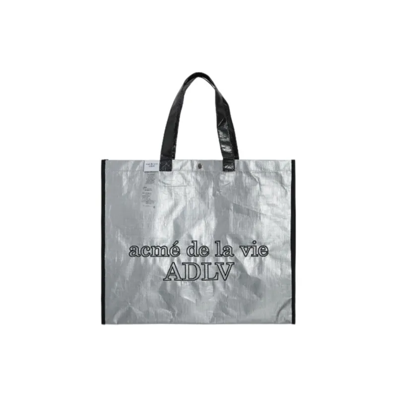 Acme De La Vie/ADLV Polyester Shopping Bag Handbag Regular Unisex Silver-0