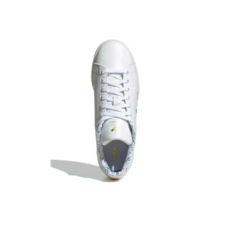 LIBERTY x Adidas Originals Anti Slip Wear Resistant Low Top Skateboard Shoes Unisex White-2