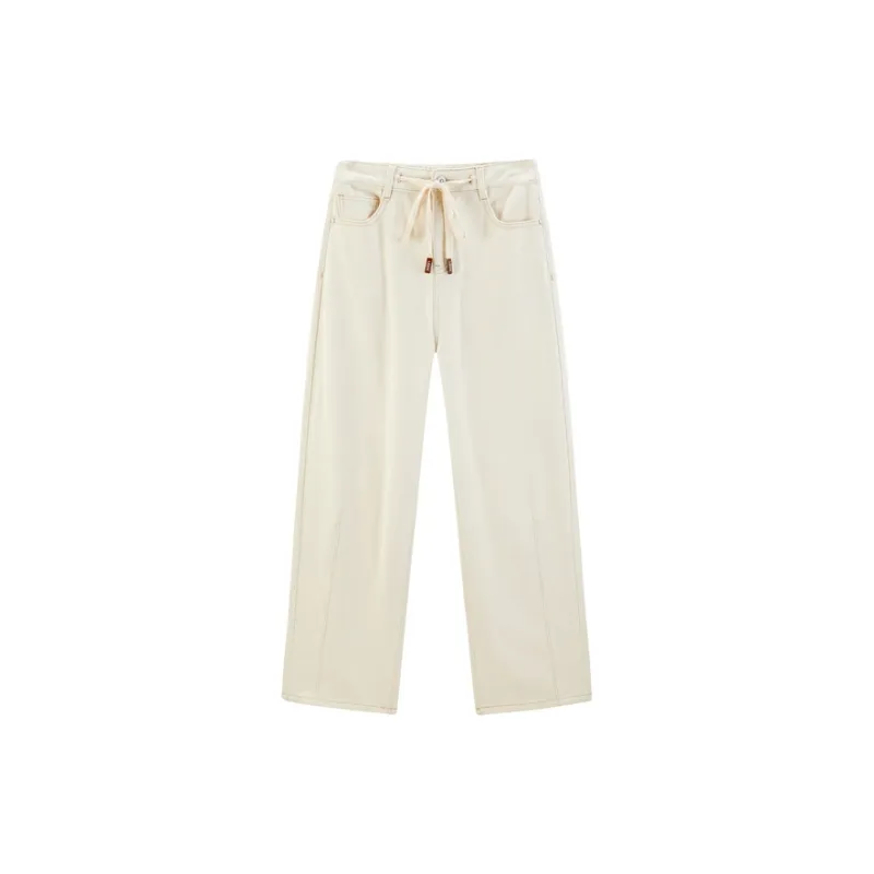 LEDIN Jeans Women's Coconut Milk White-5