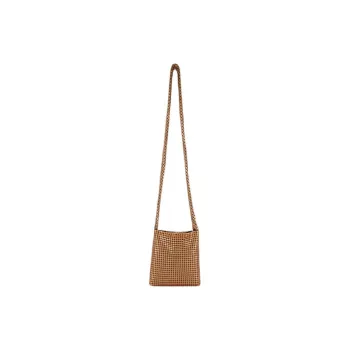 Paco Rabanne Aluminum, Metal Shoulder Bag Women's Copper