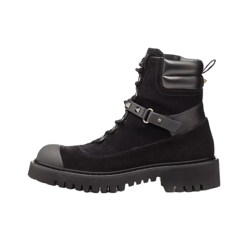 Valentino Rockstud Ankle Boots Women's Black-0
