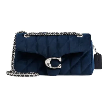 COACH Tabby Fabric Crossbody Bag, Shoulder Bag Medium Size Women's Blue