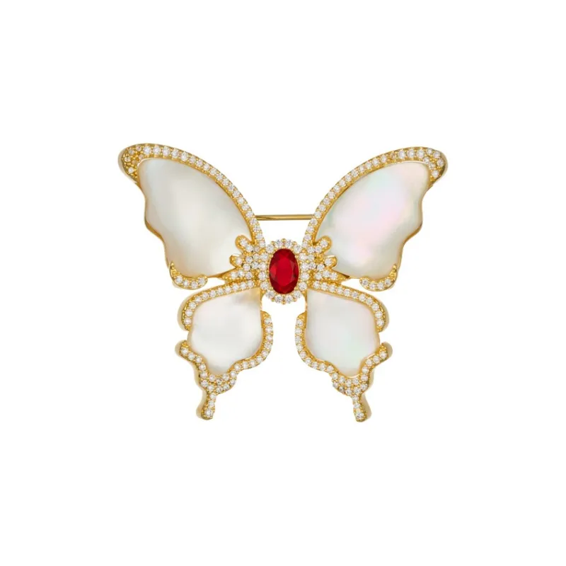 Suddenly Lucky Alloy Fritillary Brooches Women's-0