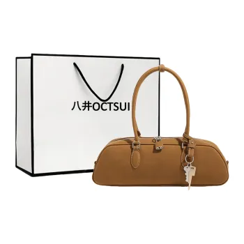 OCTSUI Synthetic Leather Baguette Bag Shoulder Bags Women's Yellow Brown/Black Raven/Elephant Gray/Apple Green