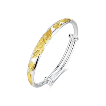 MIAOYINGE 999 Fine Silver Bangles Women's