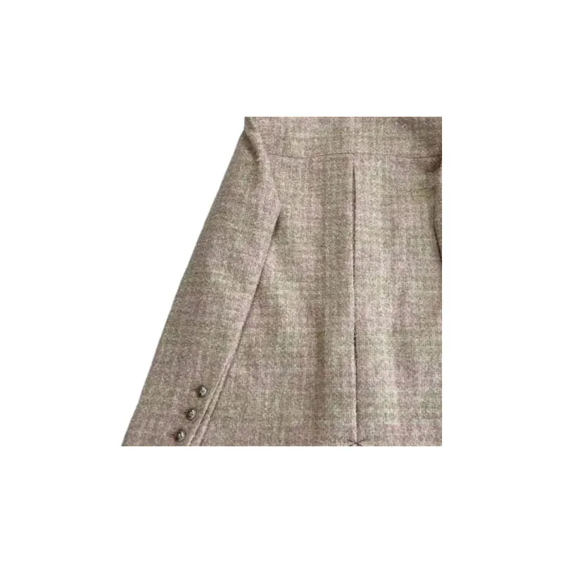CHANEL FW24 Business Suit Coat Women's Pink-5