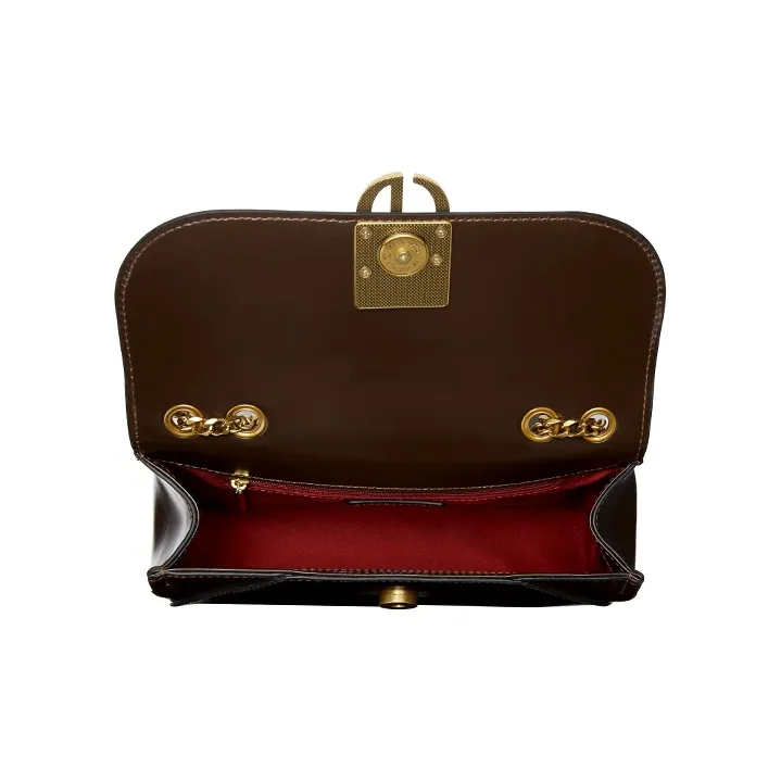 PIERRE CARDIN Cow Leather Premium Vintage Shoulder Bag, Crossbody Bag Regular Women's Bitter Coffee-4