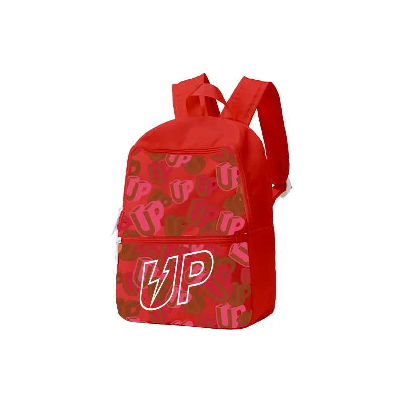 TURN UP Polyester Backpack Laptop Bag Regular Unisex Red-1