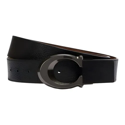 COACH Leather Belts Men